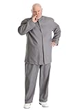 Fun Costumes Adult Plus Size Evil Man Gray Costume Suit | Adult 90s Movie-Inspired Halloween or Cosplay Outfit | Pants and Jacket, 2X