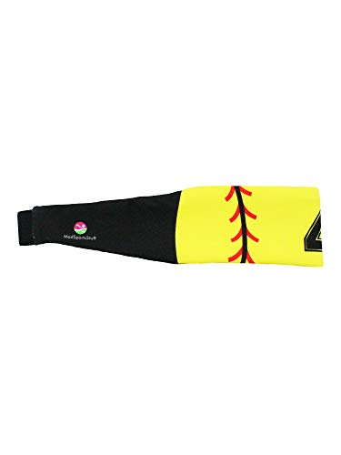 Madsportsstuff Player Id Softball Stitch Headband (Yellow, #4) #TOP1
