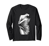 見えない帽子をかぶった謎の女 長袖Tシャツ