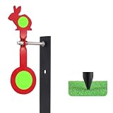 BB Gun Targets Set Hunting & Shooting Targets Spinning Steel - Bear, Bird, and Rooster Sets Three Different Designs, Suitable for Air Guns, Slingshots, Rifle (Red-Rabbit)