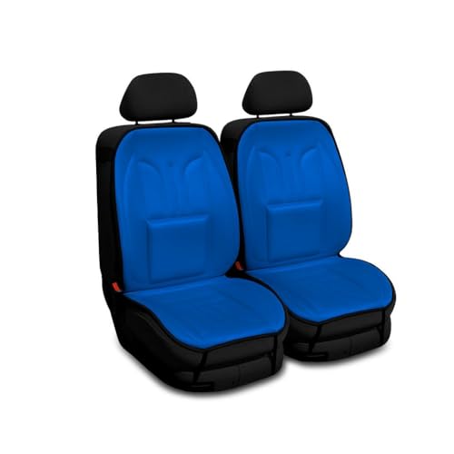 Saferide Autositzbezüge Universal Sitzauflage Autositzmatte Auto Sitzbezüge kompatibel mit Mercedes Klasse B Polyester Autoschonbezüge Blau Vorne 1+1