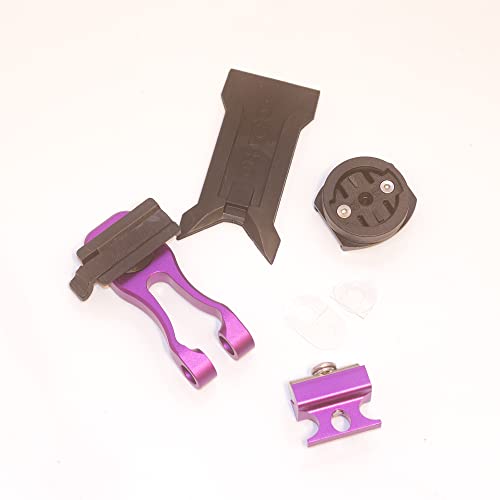 Trigo Phone + Bike Computer Holder for BROMPTON (Blue/Silver/Purple/Black) (Purple)