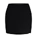 Women's Bodycon Mini Skirts Plus Size Fashion V-Waist Stretchy Comfy Side Split Slim Fit A-Line Skirt Tight Skorts Black 5X-Large