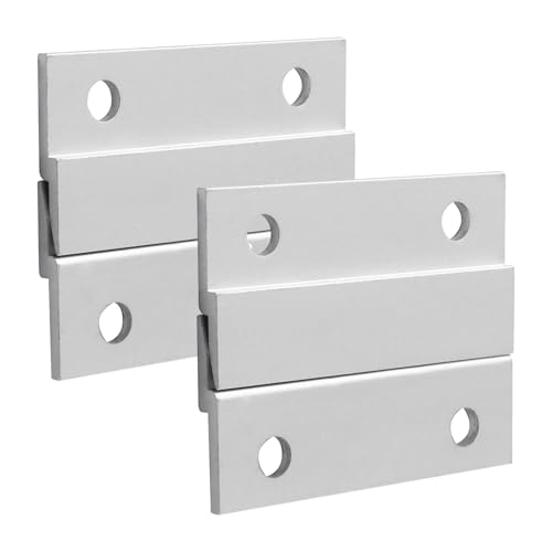 Image of Bivethoi Z Hanger French Cleat Hanger 2 Inch Z Bar Hanger Supports- Mirror, Picture, Whiteboard, Headboard, Artwork Frames Wall Mounting Brackets, 4 Pairs