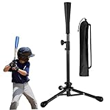 ANosteie Kids Baseball Batting Tee 21-30 Inch Adjustable Portable Stable Tripod Baseball Tees for Hitting Training Practice with a Carrying Bag