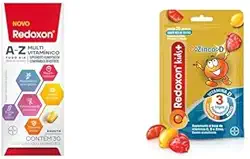 Redoxon Multivitaminico Vitaminas A-Z 30 Comprimidos e Kids Mix de Frutas 25 Gomas