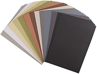 Vaessen Creative Florence Smooth Cardstock Paper, Earth Tones Colours Mix, 216 Grams, Size A4, 60 Sheets, for Scrapbooking, Card Making, Die Cutting and Other Paper Crafts, 2927-306