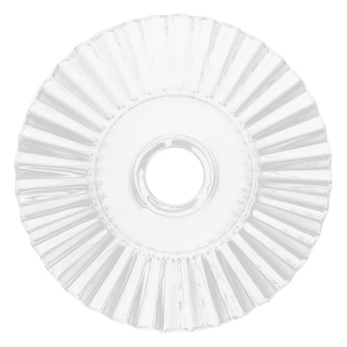 Beaupretty ガラス製傘型ランプシェード交換用 北欧風シンプル装飾ペンダントライトカバー 寝室リビング用光拡散耐久ガラスランプシェード