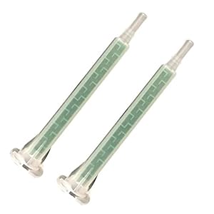 ZDYS 50 stks Epoxy Buizen Statische Mixer Nozzle Mengen Tip Epoxy Mengmondstuk Tip of Statische Mixer Plastic Hars Mengpunt Voor 83Mm AB Lijm Lijm Pistool Applicat