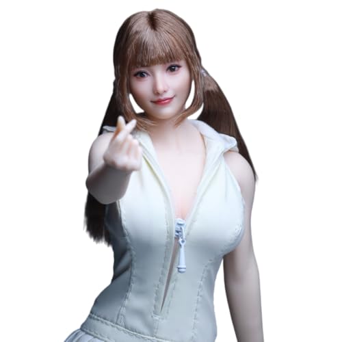 HiPlay Z6TOYS 1/6 アジア 可動眼 スマイル美女 甜甜 ZC021F ドール用 頭 塗装済み