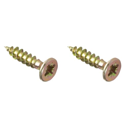 ForgeFix Multi-Purpose Single Thread Screws, multi-coloured, 4.0 x 17mm (Pack of 2)