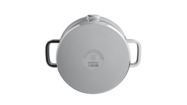WMF Function 4 Fleischtopf 24cm mit Glasdeckel und Innenskalierung