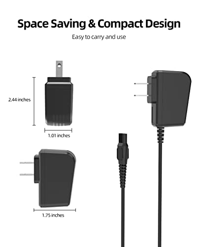 Charger Cord Fit For Philips Norelco Charger 15V Shaver Hq8505 7000 5000 3000 9000 Series Electric Shaver Razor,Aquatec,Arcitec,Multigroom Beard Trimmer Replacement Hq8505 Power Cord Adapter Supply #TOP3