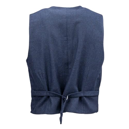 Image of OUTBACK TRADING Men's Jessie Vest | Lightweight Button Down Wool Western Outdoor Vest with Adjustable Back Slide Belt