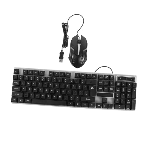 Teclado y mouse para juegos con retroiluminación colorida Vaguelly negro para PC