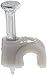 Polyethylene Nail Clip, 0.157" Width, 0.26" Height, Grey