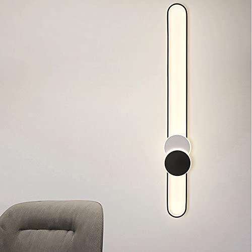 Aplique de pared LED de 47W y tira larga de 39.4" para decoración moderna de dormitorios 8