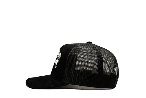 Image of Visibly Toxic Funny Trucker Hats for Men, Mesh Snapback Cap, Adult Humor | Embroidered designs, breathable vintage style, adjustable, unisex, funny gift, high-profile fit