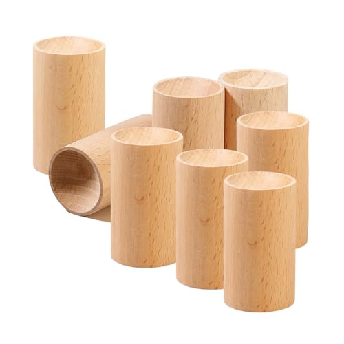 10 Pieces Cylinder Shaped Wooden Essential Oil Diffuser Aromatherapy Diffuser Small Wooden Fragrance DIffusers Fragrance Retention Long Lasting Fragrance for Home, Bathroom, Office, Toilet
