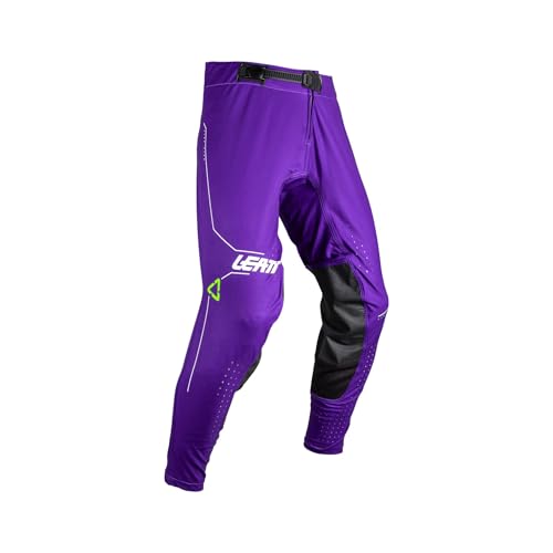 Pantalon Moto Leatt 5.5 I.k.s Purple V26 EU52 aux finitions premium en cuir et stretch