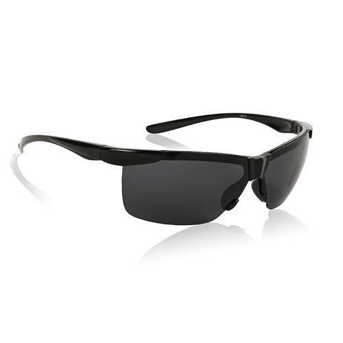 Image of SURGE DRIFT Sports Sunglasses | UV 400 Protection Anti-Glare Goggles | Lightweight Performance Sports Sunglasses for Men | Cycling, Running, Driving & Outdoor Activities | Black