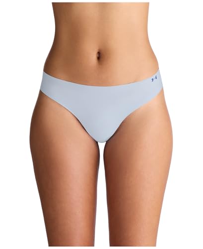 Image of Under Armour Women's 3-pack Pure Stretch No Show Thong Underwear, All-day Comfort & Ultra-soft Fit