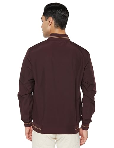 Image of Qube By Fort Collins Men's Polyester Standard Length Regular Fit Reversible Winter Jacket with Ribbed Cuffs & Hood - Warm, Stylish & Versatile