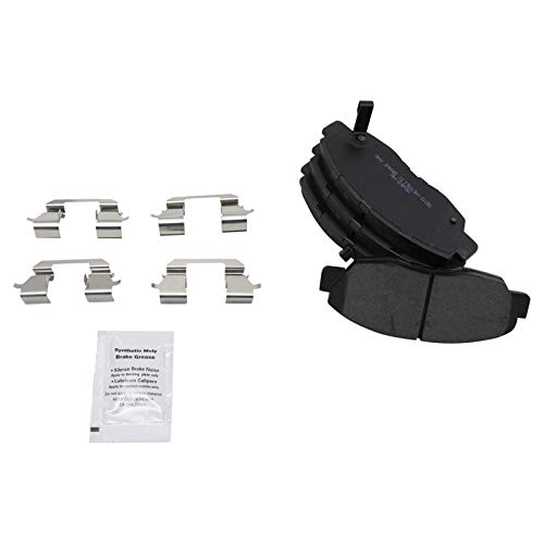 Image of TRQ Front Brake Pad and Rotor Set Semi Metallic Rotors Calipers
