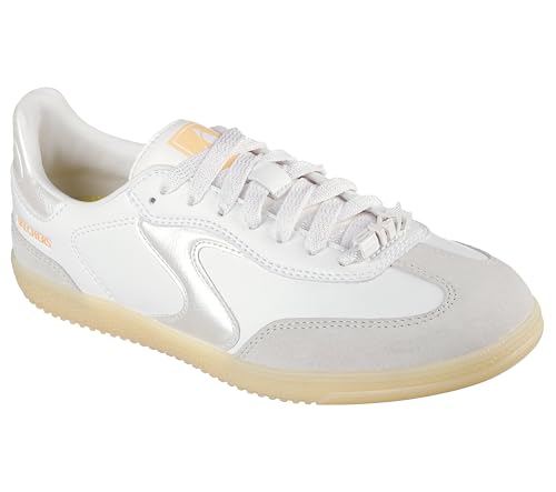 Skechers Hotshot-Pretty Pastels, Scarpe da Ginnastica Donna, Bianco/Giallo, 40 EU