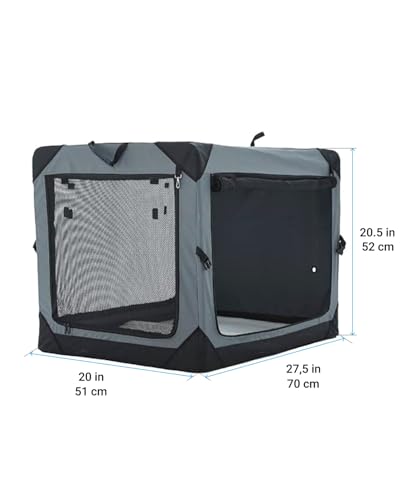 Owleys Caixa dobrável para cães – Canil externo interno – Porta-cães dobrável – Caixa portátil para