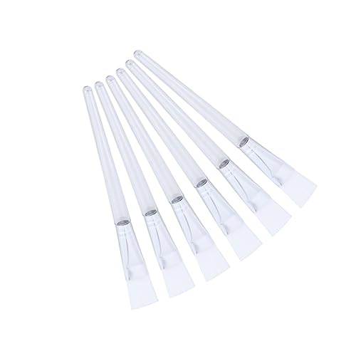 minkissy 6 Piezas cepillo de crema de maquillaje pinceles maquillaje pinceis maquilhagem makeup brush soporte para brochas de maquillaje rostro para mujer cepillo de transparente