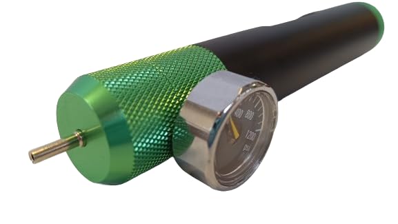 SMB Nuevo CO2 Booster para airsoft con manómetro de gas – Cargador de CO2 para granadas airsoft – Power Tuning para cargador de gas
