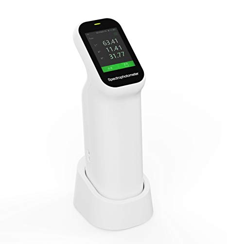 HFBTE Spectrophotometer Portable Spectrophotometer Spectrocolorimeter with D/8 SCI/SCE Four Measuring Apertures LED Light Source Repeatability ΔE*ab≤0.03 Automatic Calibration Mass Storage