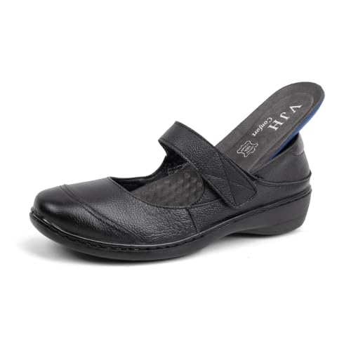 Image of VJH confort Women's Flat Shoes, Slip-on Round Toe Light Weight Comfort Casual Walking Shoes