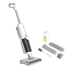 Hoover Aspirapolvere e lavapavimenti senza fili HW5 per pavimenti delicati e duri, Potenza 230W, Sistema a doppio rullo, 3 modalità, Funzione di autopulizia [HW500]
