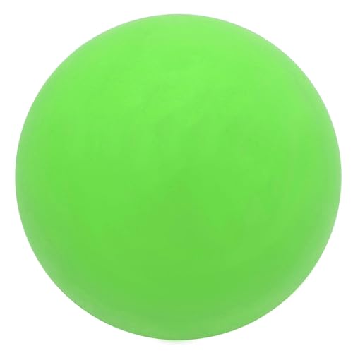 Cosiki Pelota de Masaje de Alta Elasticidad para Relajación Muscular, Yoga, Pilates, Fitness, Material de Goma para Oficina en Casa (GREEN)