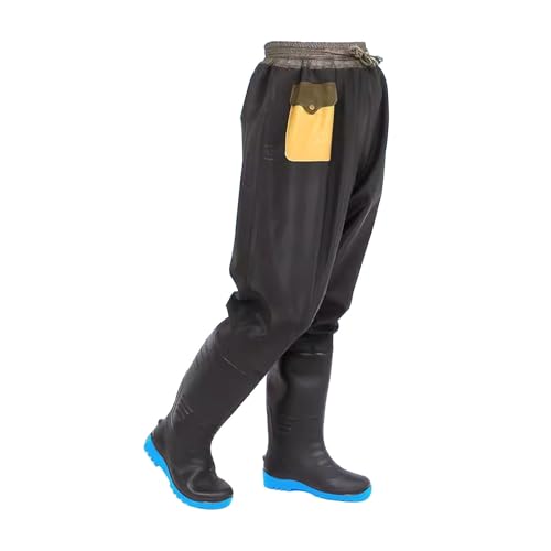 Cuissardes de pêche légères et imperméables avec bottes chaudes et poches