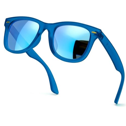 Image of SIPHEW Polarized Sunglasses for Women & Men - UV400 Mirrored Beach Eyewear, Designer Unisex Fashion Sunglasses w /Medium Fit