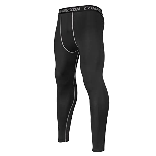 Workout Set Compression Shirt Pants Top Long Sleeve Sports Tight Base Layer Quick Dry & Moisture-Wicking3