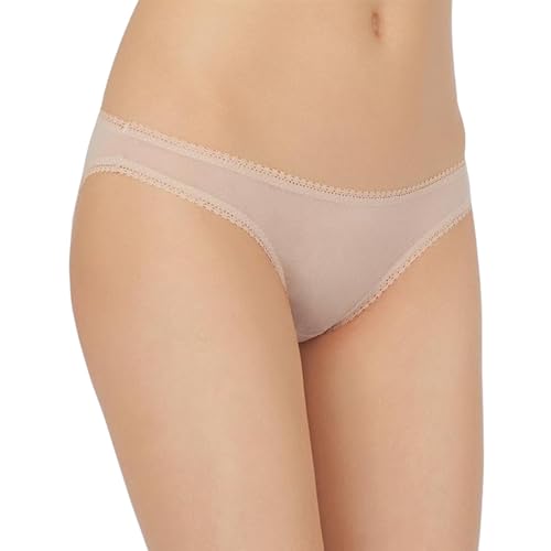 OnGossamer Women's Solid Gossamer Mesh Hip Bikini 3202 Champagne Bikini SM (US 4-6)