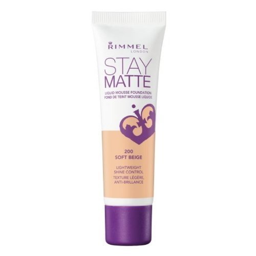 (3 Pack) RIMMEL LONDON Stay Matte Liquid Mousse Foundation - Soft Beige