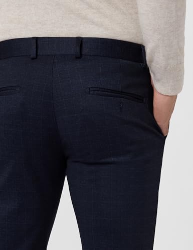 Image of Peter England Men's Mid Rise Regular Fit Trousers