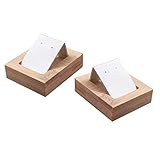 Ohrring-Grafikkarten mit 2 kleinen Löchern zur Präsentation von Ohrringen und Ohrsteckern