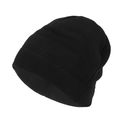 HEROFFIX Gorro De Ciclismo Mantiene El Calor Forro De Casco Tela Polar Negro 27x20cm 1 Pc