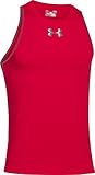 Under Armour Men's Charged Cotton Jus Sayin Too Tank Medium Red