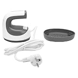 Matybobe Mini-Heißpresse, T-Shirt-Pressmaschine, Wärmeübertragungspresse, Tragbare Wärmepresse, LCD-Display, Einstellbare Temperatur, Automatische Abschaltung, Isolierte, Rutschfe (EU-Stecker