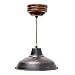 Produktbild Relaxdays Hängeleuchte Industrial höhenverstellbar lackiertes Metall Holz 10018907