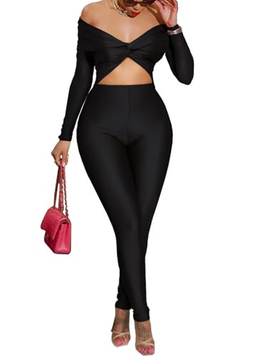 Sexy Jumpsuits for Women Off Shoulder Cut Out One Piece...