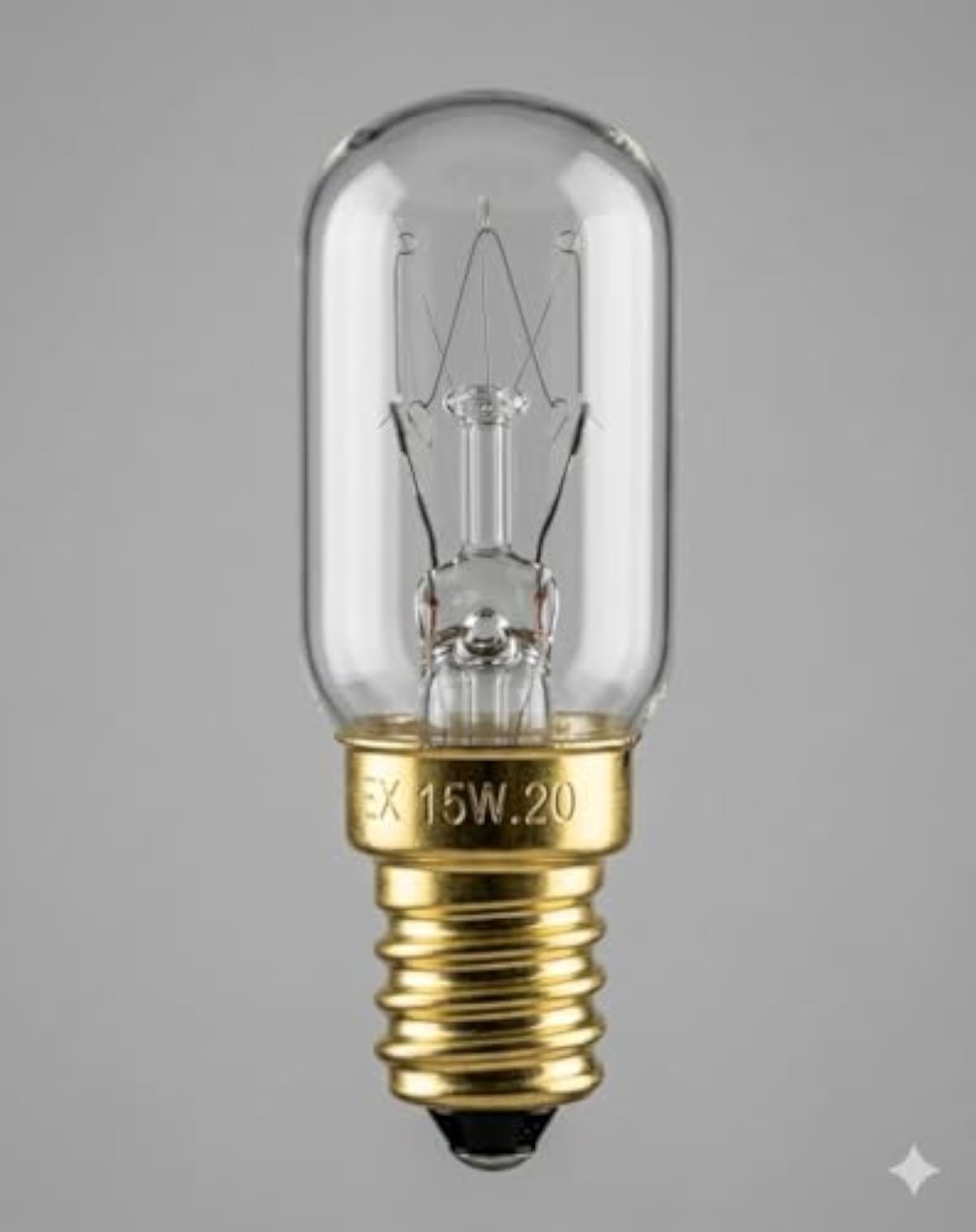 15 Watt E14 Base Incandescent Warm Soft Glow Bulbs, Pack of 2