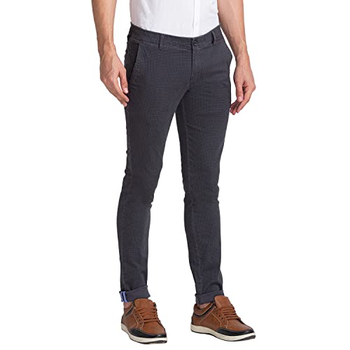 Image of Parx Cotton Black Casual Trouser for Men